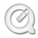 Quicktime - White Gel Icon 128x128 png